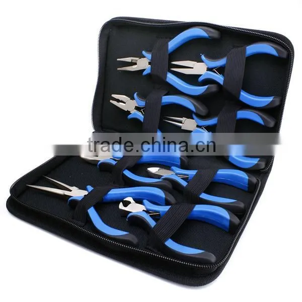 Jewelry Making Tools Kit With Zipper Case Mini Precision Pliers Tools Set For Jewelry Beading Wire Cutting Craft photo-3