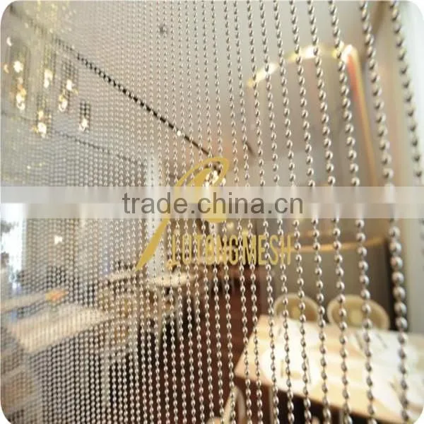 Silver Ball Chain Curtain for Interior Decoration