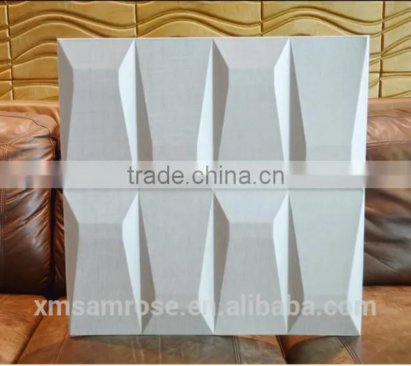 Eco-Friendly Feature and Home Theater Use Faux Leather Wall Panel Moonwave II photo-4