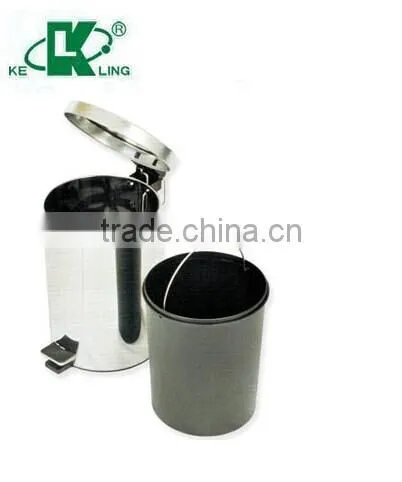 Hospital Stainless Steel Pedal Trash Bin
