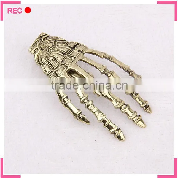 Large Metal Hair Clip for Party, Skull Shaped Made in China Hair Clips photo-3