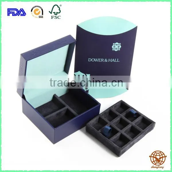 Factory Supply Custom Printed Jewelry Box , Luxury Cardboard Jewelry Box photo-4