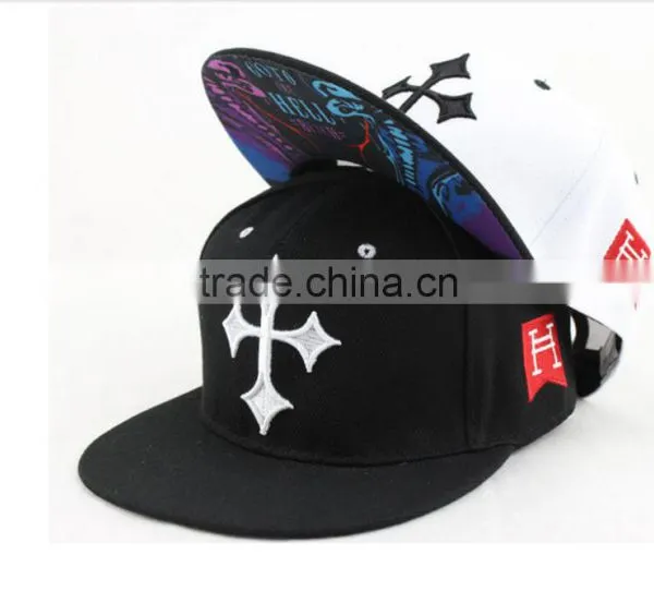 Snapback Cap Plain 5 Panel Or 6 Panel Cap With Embroidery Logo From China photo-2