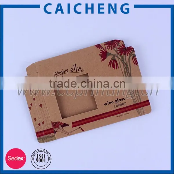 Recycled Brown Kraft Folding Paper Box With Window photo-4