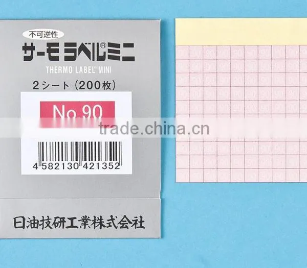 Small temeprature recorder/Irreversible Temperature Indicator/Adhesive/Made in Japan