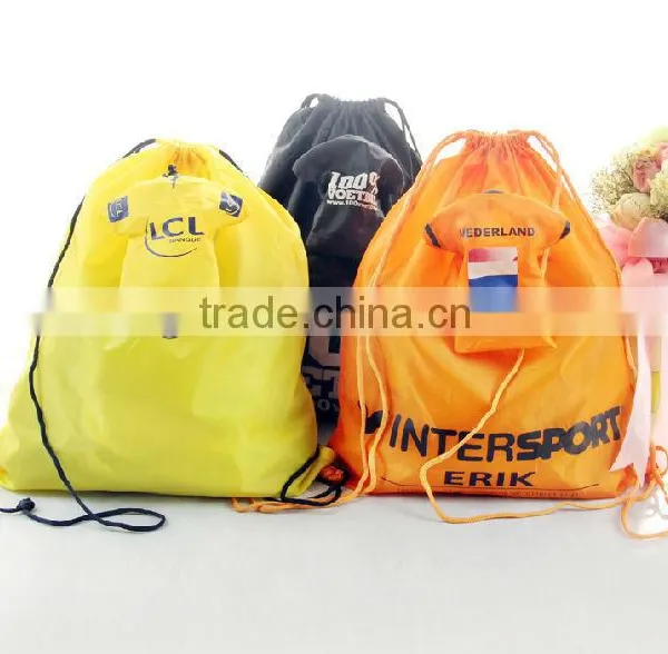 Waterproof polyester bag/recycled polyester bag/210d polyester string bag