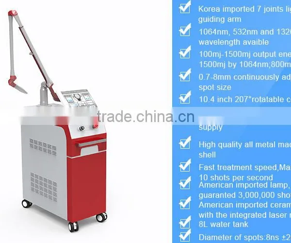 Good Feedback! Pigment Removal Skin Whitening 1064nm/532nm/black Doll Q-switch nd Yag Laser Colorful Tattoo Removal Machines photo-4