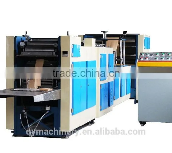 Paper Bag Making Machine With Flexo Printing, Point Bottom Paper Bag/square Bag Making Machine photo-2