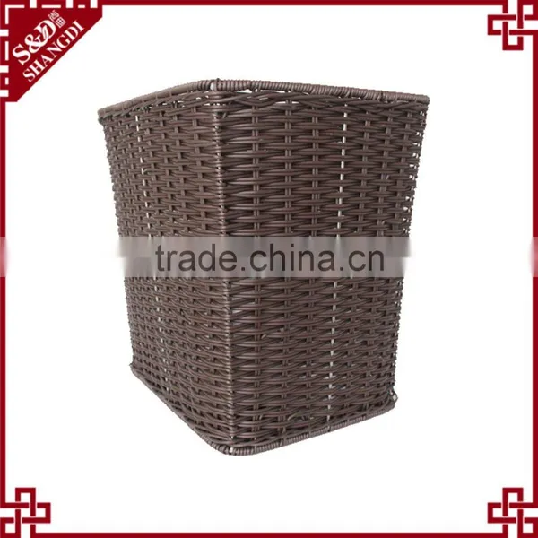 Wholesales Chinese Supplier PE Rattan Plastic Laundry Basket for Dirty Clothes photo-5