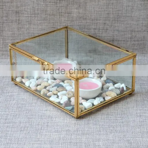 Presentation Box Single Small/ Photo Box /Christmas Candy Storage Containers Rectangular Clear Glass Box photo-4