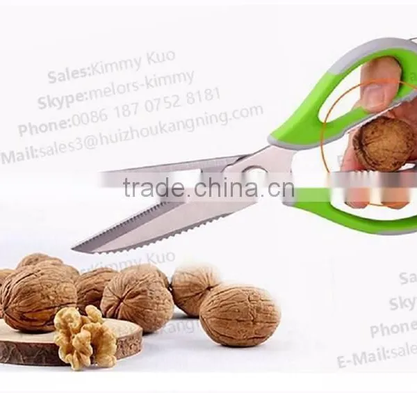 High Quality Safety Kitchen Scissor Stainless Steel Cutting Scissor TPR Scissor photo-6