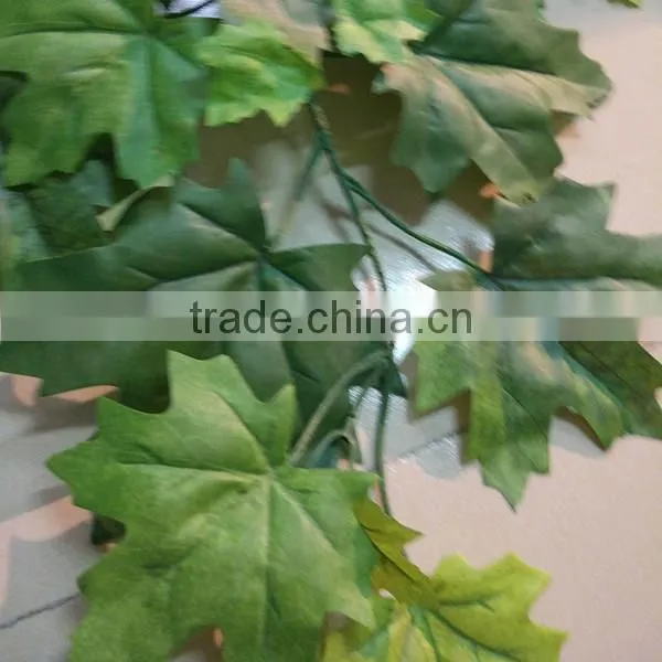 SJ070920 Giant Japanese Maple Tree Leaves/Cheap Artificial Green Maple Tree Branches and Leaves photo-2