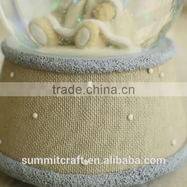 Best Birthday Gift Resin Glass Snow Globe With Blowing Snow Snow Ball photo-3