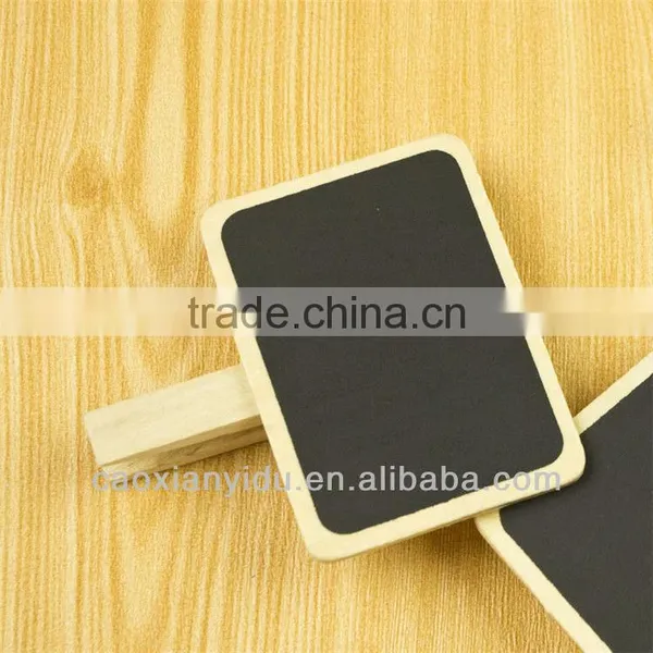 Wholesale in Stock Mini Wooden Clip Blackboard Free Wedding Gift Tags Decorative Gift Tags Multi-function Tag Message Folder photo-2