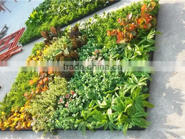 Home and Outdoor Decoration Synthetic Cheap Artificial Vertical Green Grass Wall E08 04B13 photo-2