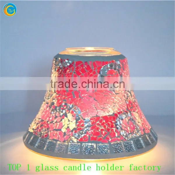 Purple Mosaic Glass Containers for Candles photo-5
