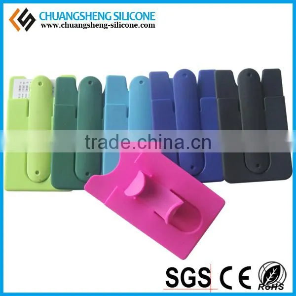 Card Holder, Silicone Smartphone Wallet, Self Adhesive Smart Phone Pocket photo-6