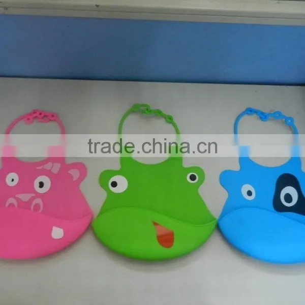 Food Grade Baby Bib /silicon Baby Bibs/cute Design Silicone Bibs photo-3