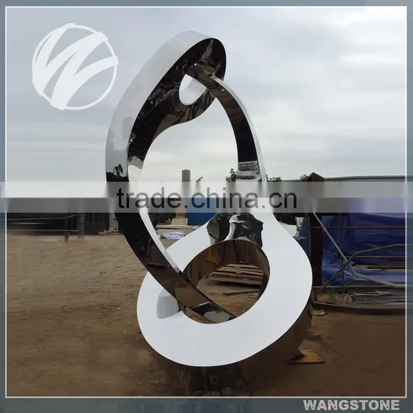 Stainless Steel Outdoor Abstract Garden Metal Sculpture photo-5
