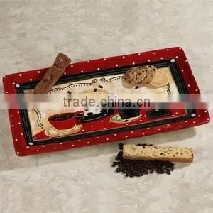 hand painting serving plate