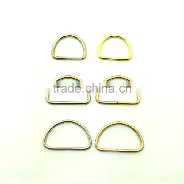 Steel Rings / Brass Finish Metal D Ring / Metal Hardware Ring photo-6