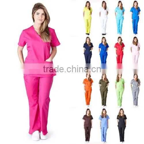 New Item 2017 Design Medical Scrub/scrub Suit/nurse Hospital Uniform photo-4