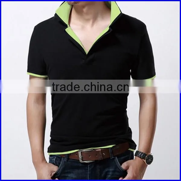 Wholesale Fashion Design Plaid Men's Cotton Polo Shirt