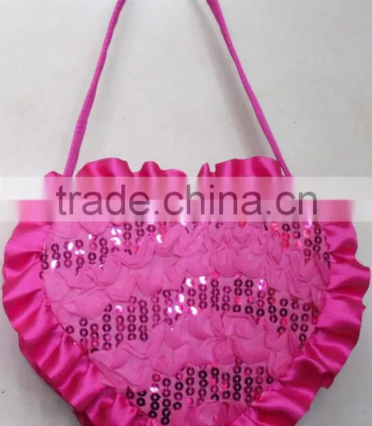 Fashion Lace Quilt Hearted BOW Flower Little Girl Bag photo-4