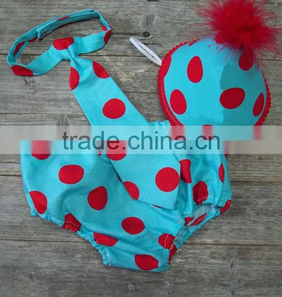 Baby Infant Cute 3PCS Bloomers Sets Short With Tie And Hat Baby Clothes photo-3