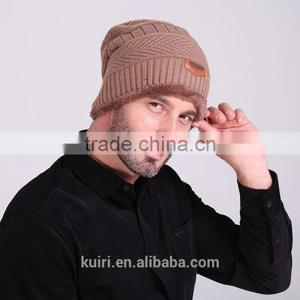 2016 Brand Beanies Knit Men's Winter Hat Caps Bonnet Winter Hats For Men Women Beanie Fur Warm Hat photo-3