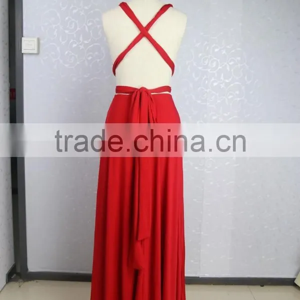 Yihao 2016 Special Offer Natural V-neck Vestidos De Fiesta Women Long Sexy Strapped Lady Party Maxi Summer Dress photo-4