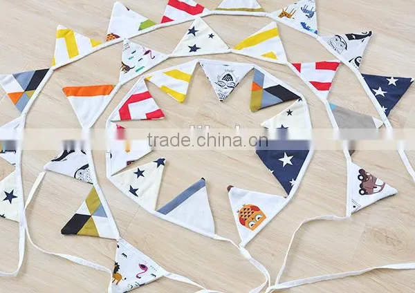 Hot Selling High Quality Fabric Home Decoration Bunting Flag/pennant photo-2