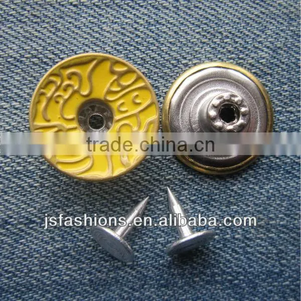 Men's Jeans Fastener Button