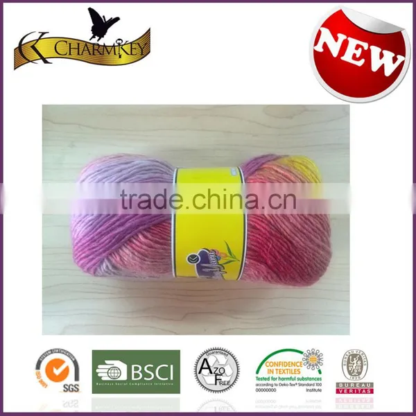Hot Sale Fashionable Good Quality Silk /Cotton/Polyester Hand Knitting Yarn Made in China photo-3