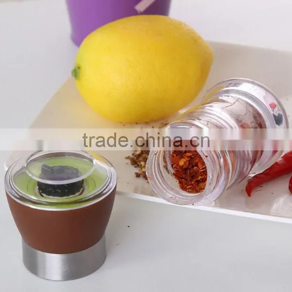 Factory Supplier Mini Glass Salt and Pepper Grinder Set photo-5