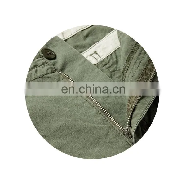 2017 New Design Fashion Wholesale Custom Army-green Cotton-Ripstop Shorts photo-5