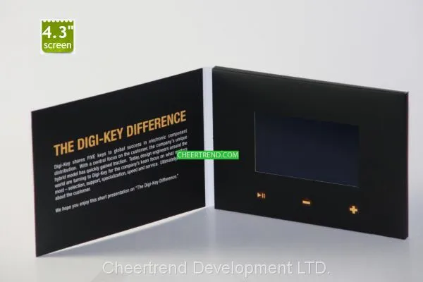 Promotional Advertising Video Brochure Lcd Video Gift Cards Digital Tft Screen photo-2