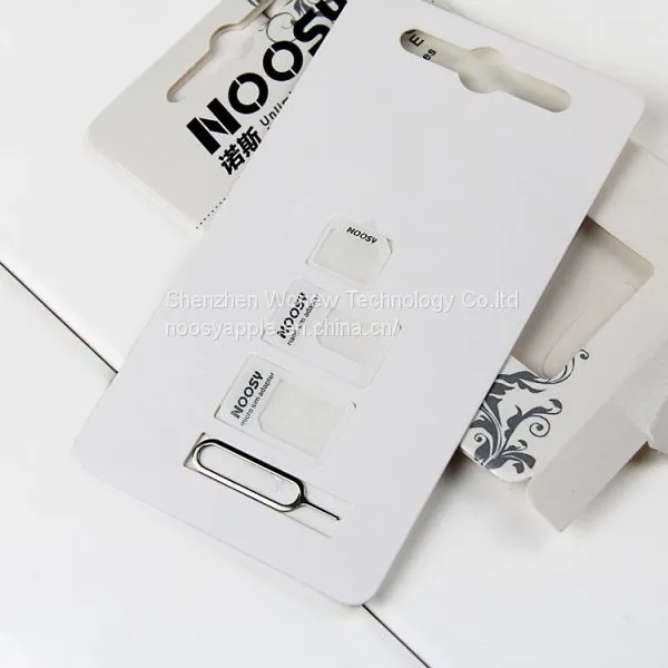 Оригинальный адаптер Noosy 3 в 1 для перехода от SD-карты nano формата к micro SIM-карте