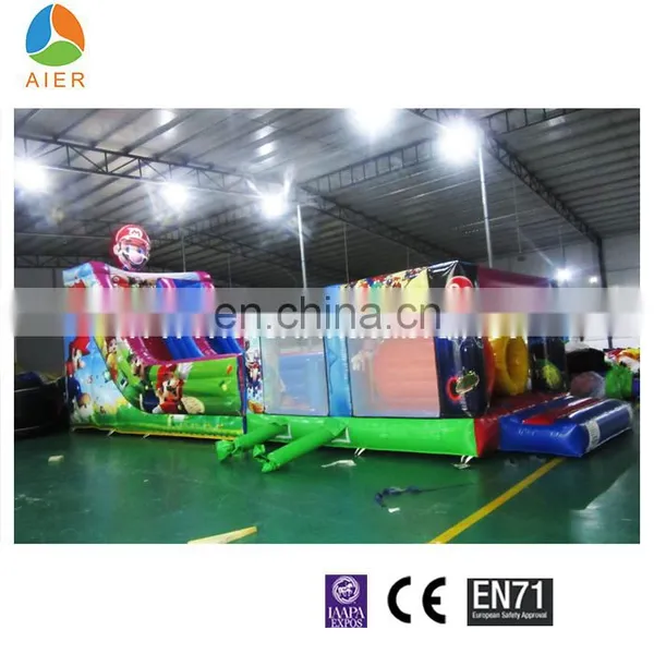 2017 Aier Guangzhou Hot Sale Amusemet Park Colorful Inflatable Slides for Kids photo-3