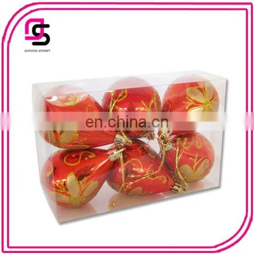 Plastic Christmas Ball ,Christmas Tree Ball,Christmas Hang-painted Ball Water-drop Ball6/S photo-2