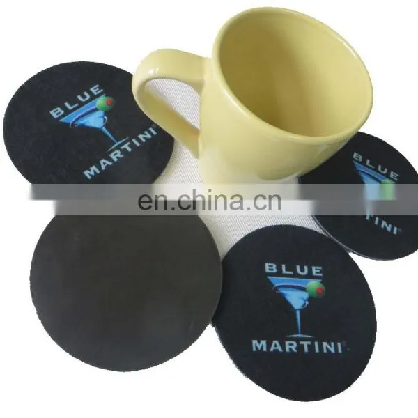 Hot Sale Round Eva Foam Coffee Coaster, Slip Cup Pad With Heat Transfer Printing Logo photo-5