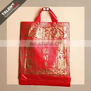 Customized Private Design Printed Logo Plastic Softloop Handle Shopping Bag photo-4