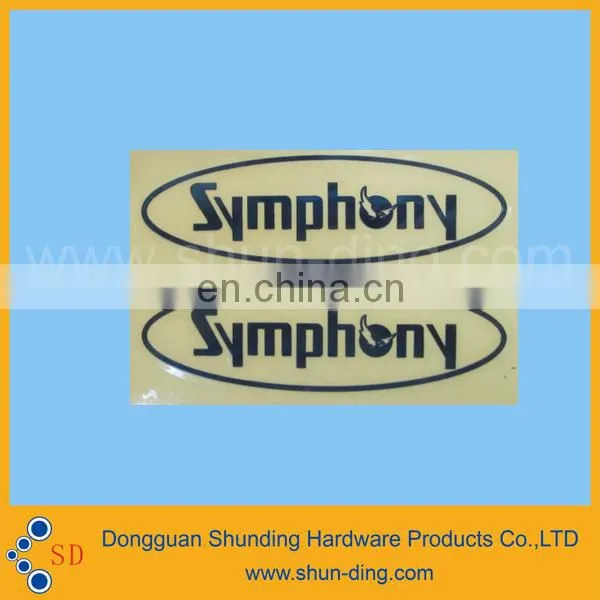 0.1mm Metal Black Letter Sticker photo-4