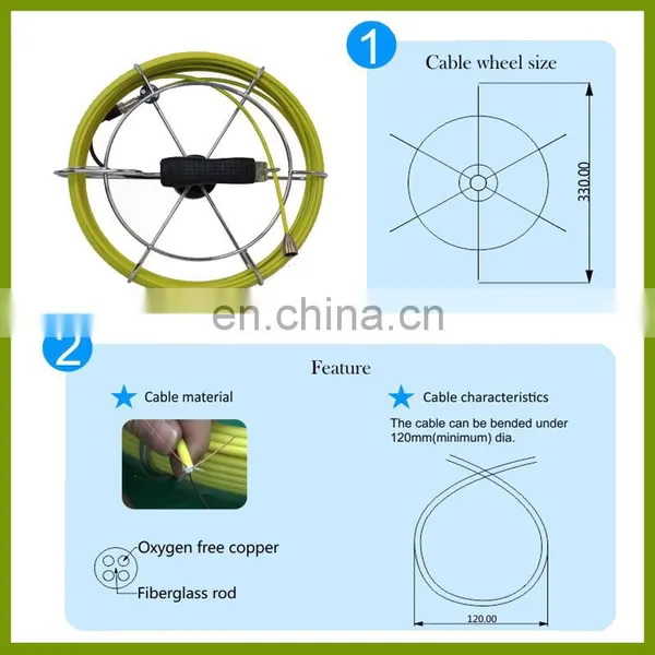 23mm Underwater Pipe Inspection Camera With 20m to 100m Cable TEC-Z710DM photo-3