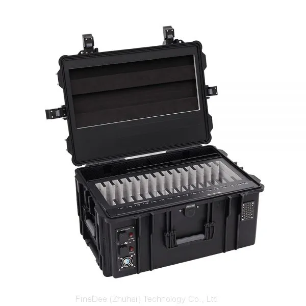 IPad Trolley for Schools,Tablet Charge & Sync Canbinet Cart for 16 IPads photo-2