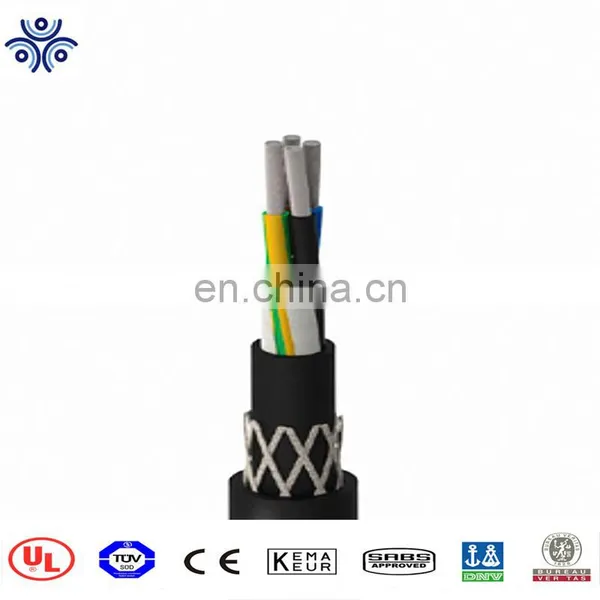 Hot Sell (N)3GHSSYCY Rubber Insulation Steel Wire Braid Armour PVC Sheath Mining Cable photo-2