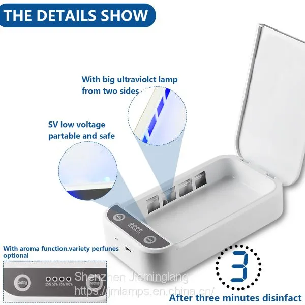 2020 Fast Delivery in Stock 99% Face Mask Mobile Phone Portable Disinfection Light uv Sanitizer Sterilizer Box photo-4
