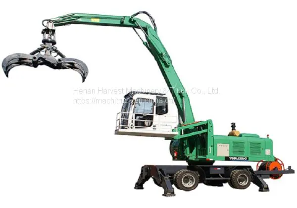China 26 Ton 1.0cbm Hydraulic Tyre Grapple Excavator Grab Wood Machine photo-2