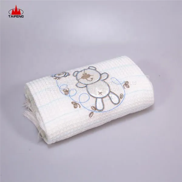 100%acrylic Frilly Tricot Knit Blanket Shawl Throw With Flange photo-5