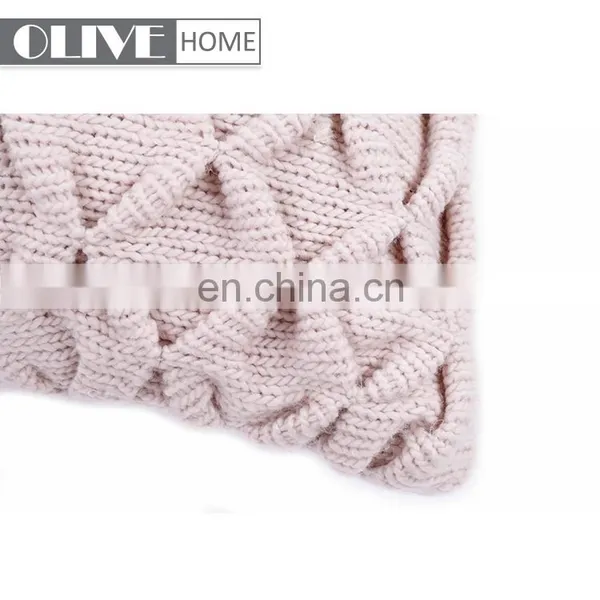 2018 American Style Knit Home Decorative Sofa Cushion Cover With Buttons photo-6